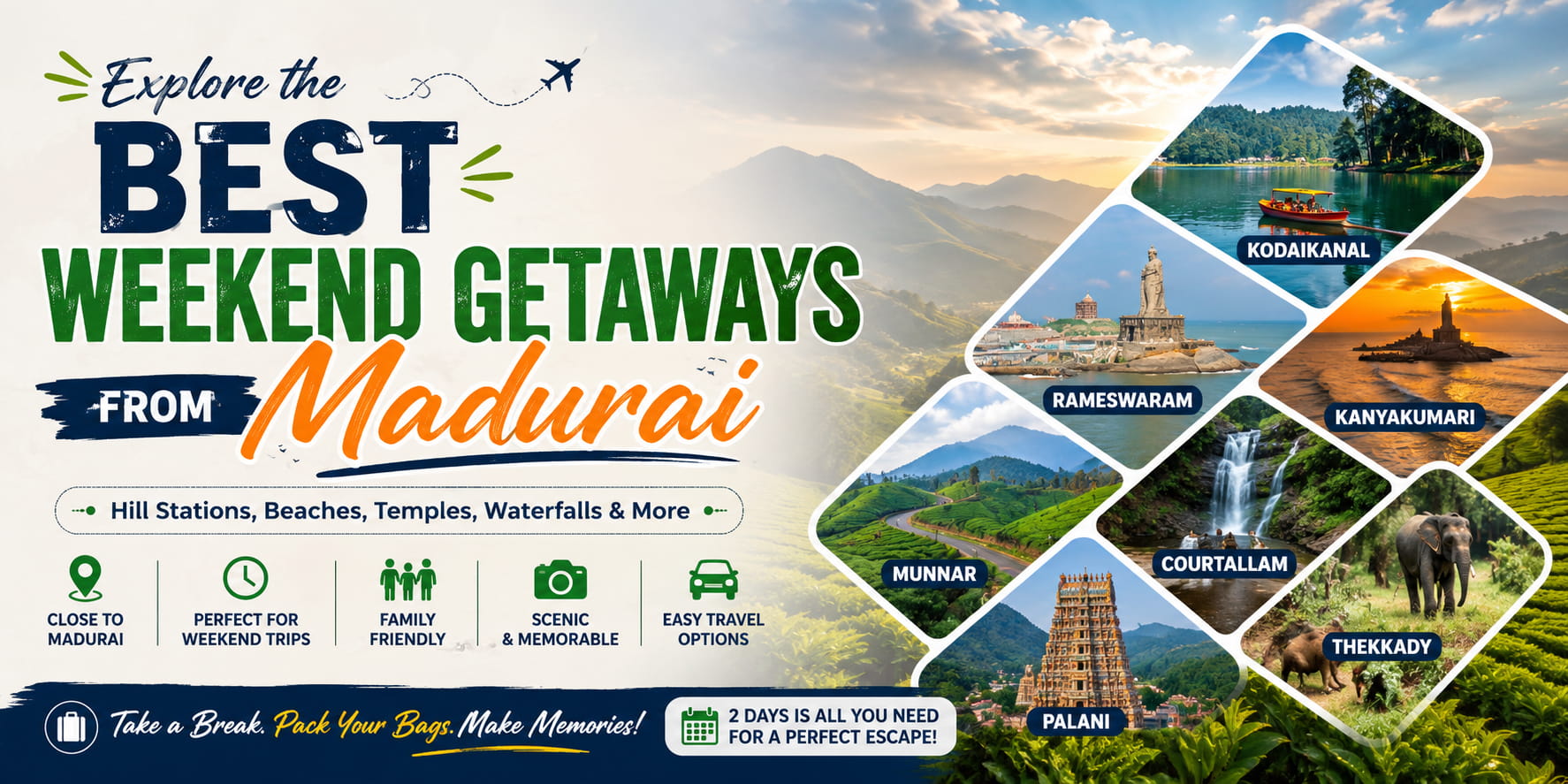 Best Weekend Getaways from Madurai