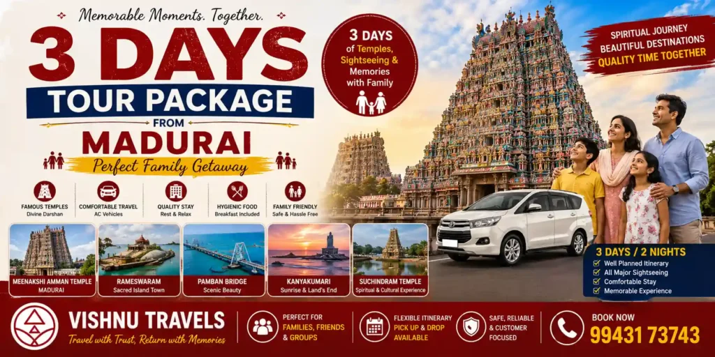 3 Days Tour Package from Madurai for Family