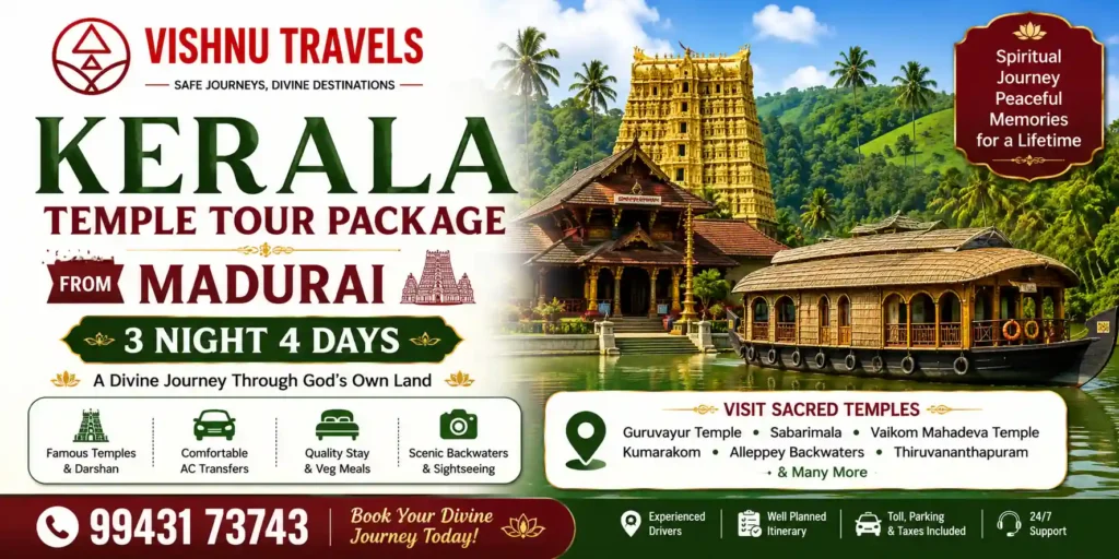 Kerala Temple Tour Package from Madurai