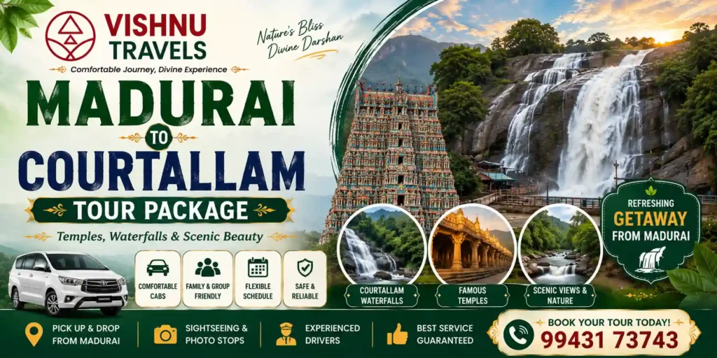 Madurai to Courtallam Tour Package