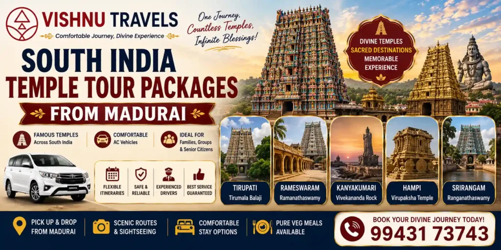 South India Temple Tour Packages from Madurai
