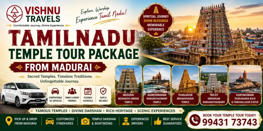 Tamilnadu Temple Tour Package from Madurai
