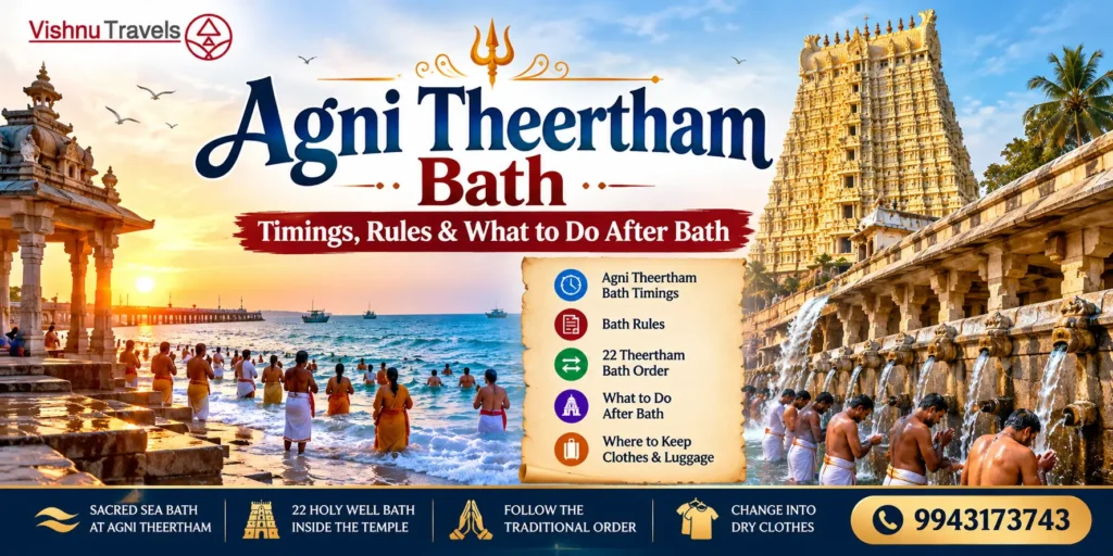 Agni Theertham Bath – Timings, Rules & What to Do After Bath
