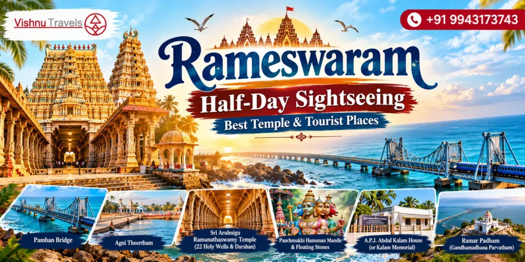 Rameswaram Half-Day Sightseeing – Best Temple & Tourist Places