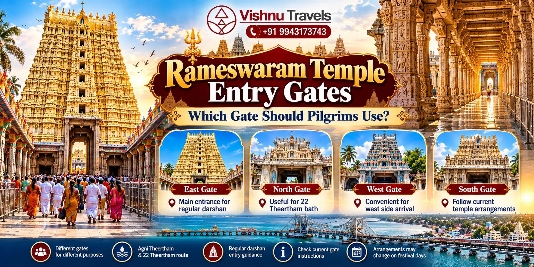 Rameswaram Temple Entry Gates – Which Gate Should Pilgrims Use?