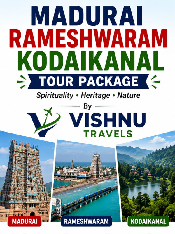 Madurai Rameshwaram Kodaikanal Tour Package